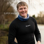 Load image into Gallery viewer, Férfi hosszú ujjú, Tecnostretch™ Performance evezős aláöltözet - Fekete, szemből 1.